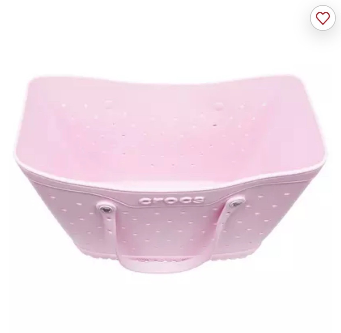 CROCS Classic Large TOTE Bag Light Pink Milk Color New NWT in Box 19”x15”x7”