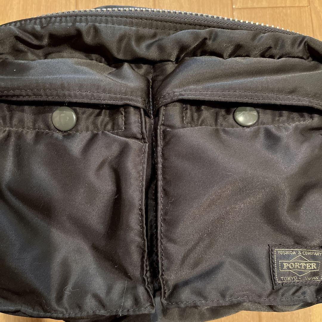 PORTER Yoshida TANKER Waist Bag Body Bag Black Authentic Made in Japan