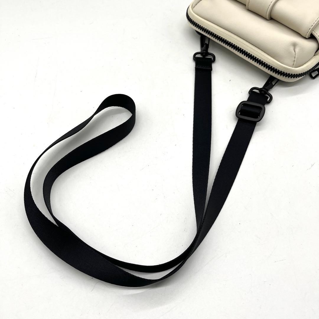 Master-Piece Black Leather Shoulder Bag Men Unisex Travel Business
