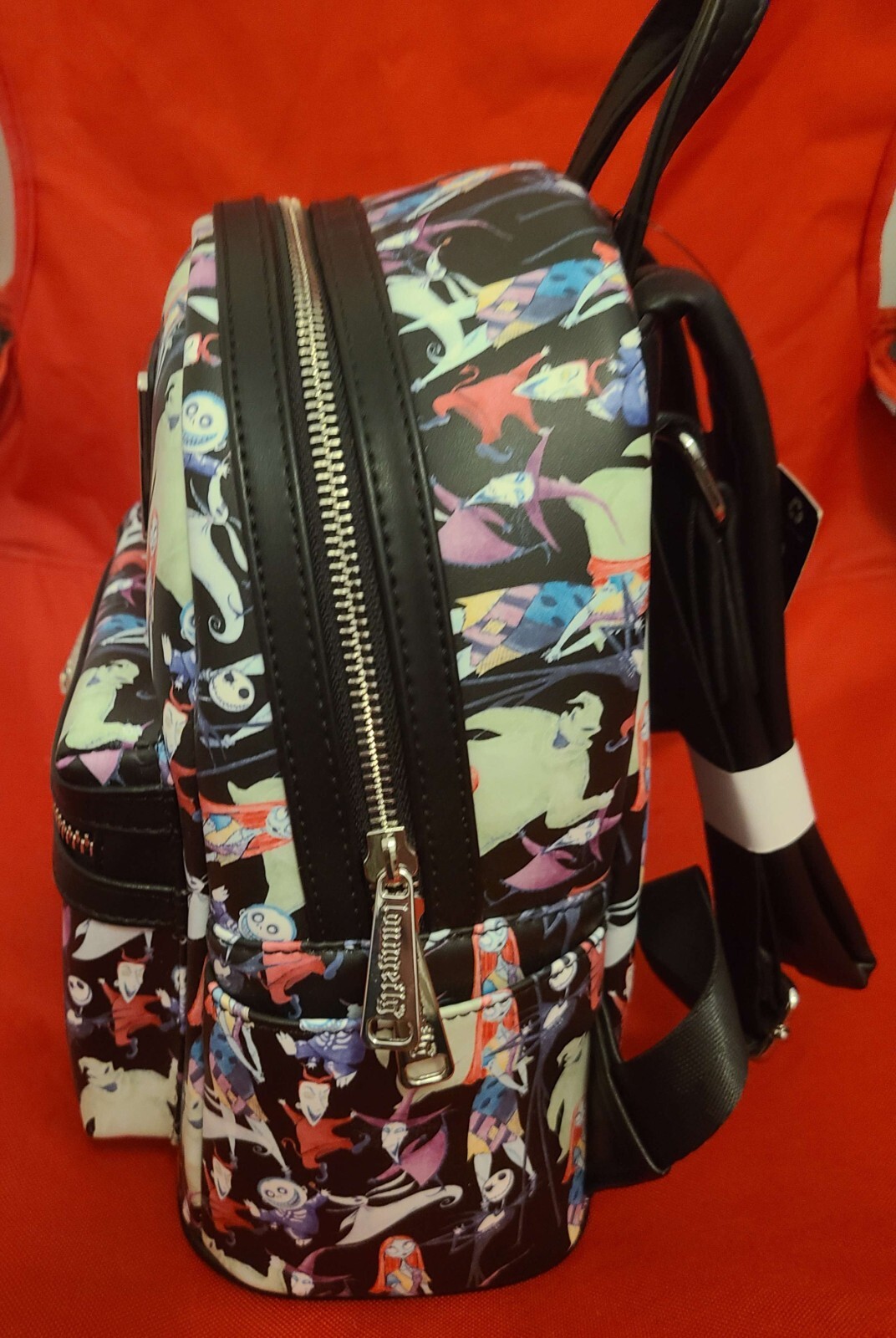 Nightmare Before Christmas Allover Watercolor Character Print Mini Backpack NWT