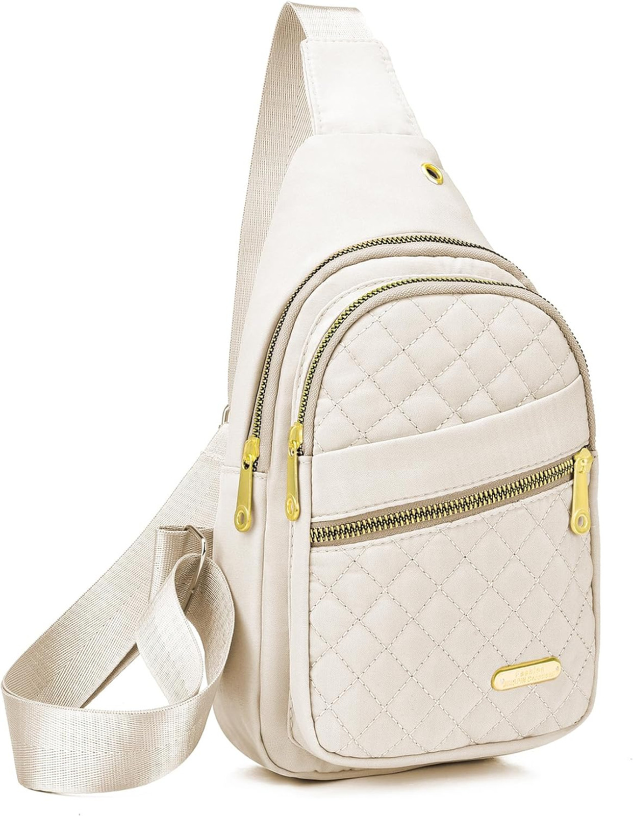 Small Crossbody Sling Bag for Women Men Nylon Lightweight Compact Travel Pack