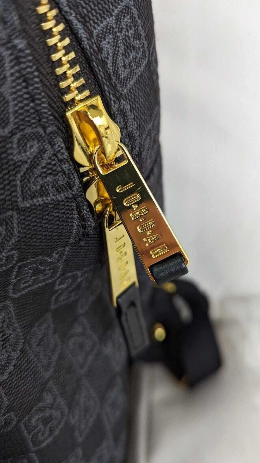 Nike Air Jordan Monogram Backpack Bag Black GOLD OVO Jumpman Jacquard LIMITED ED