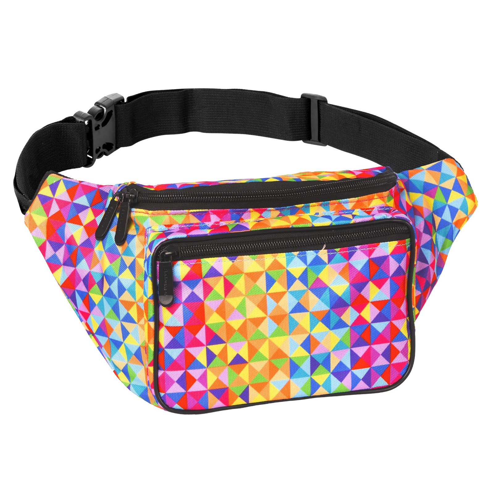 Rainbow Fanny Pack Belt Bag I Mens Packs 22″ to 48″, Triangles