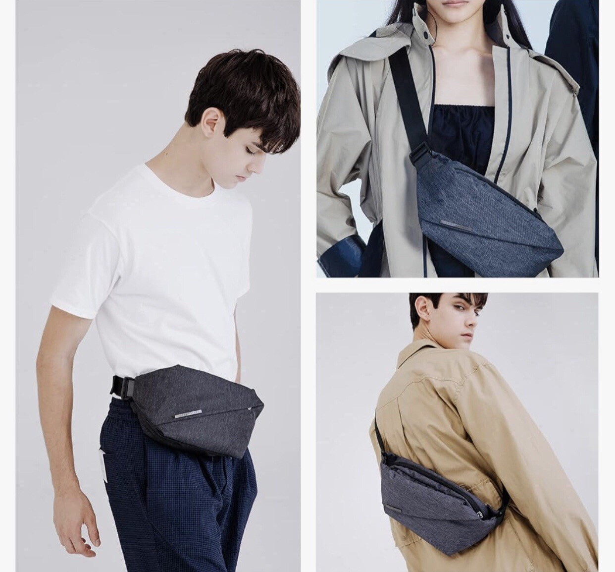 NIID R0 Sling Bag: Versatile Crossbody & Fanny Pack Travel, Gym, Cycling ,Indigo