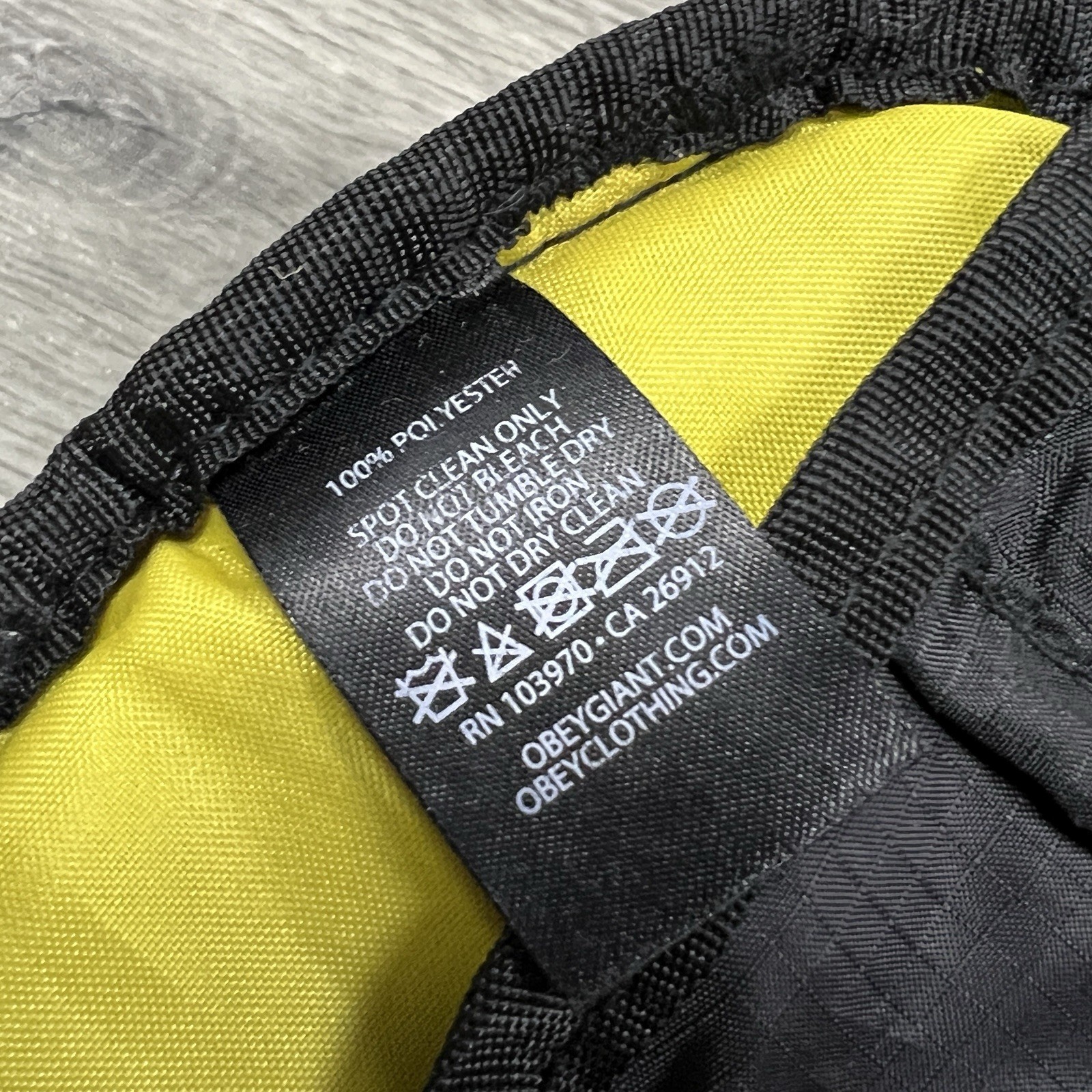 Obey Commuter Waist Bag Yellow Black Hip Pack Fanny Pack Crossbody Bag Logo