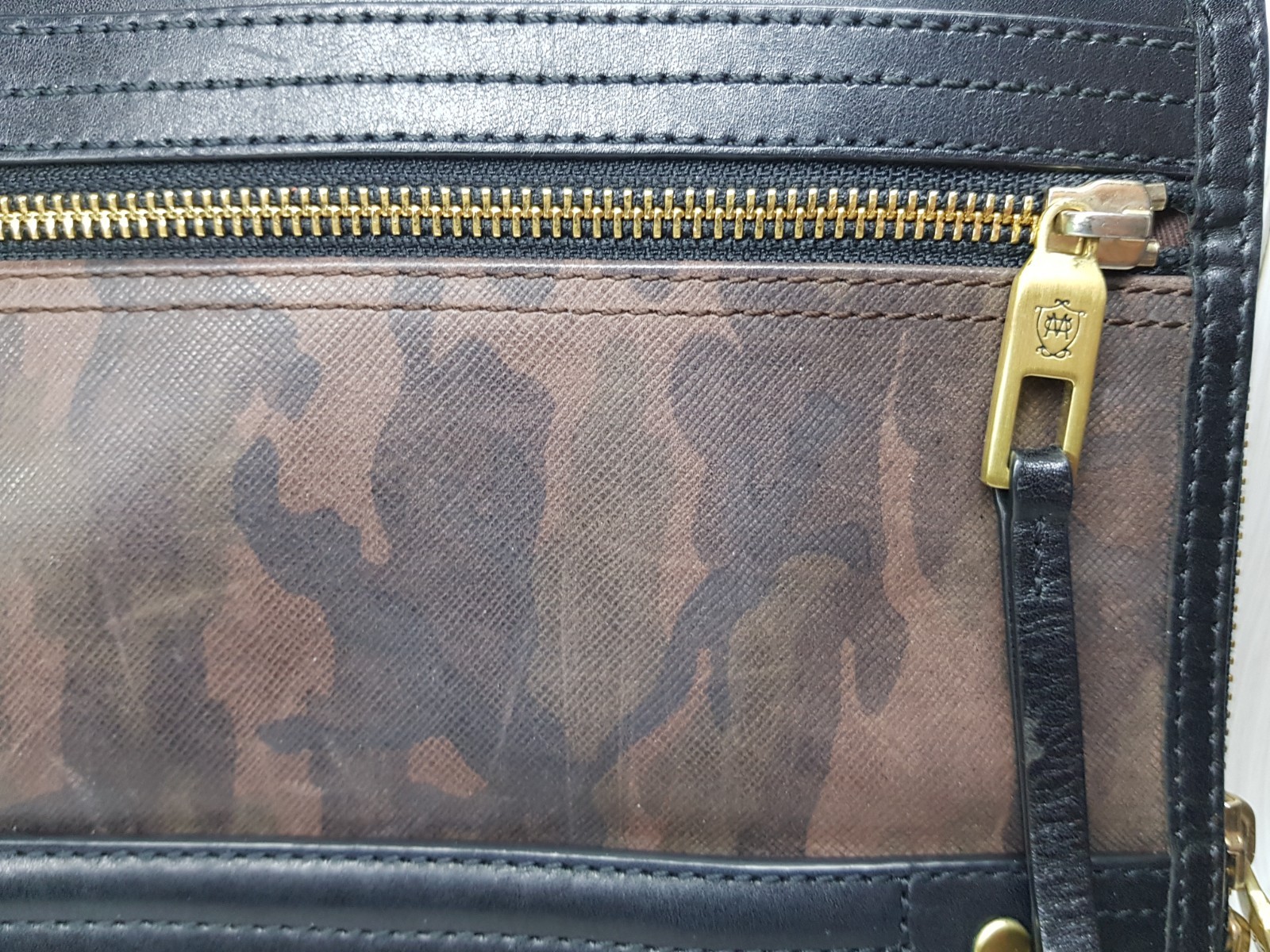 MASSIMO DUTTI men’s leather clutch, 27×22 cm.