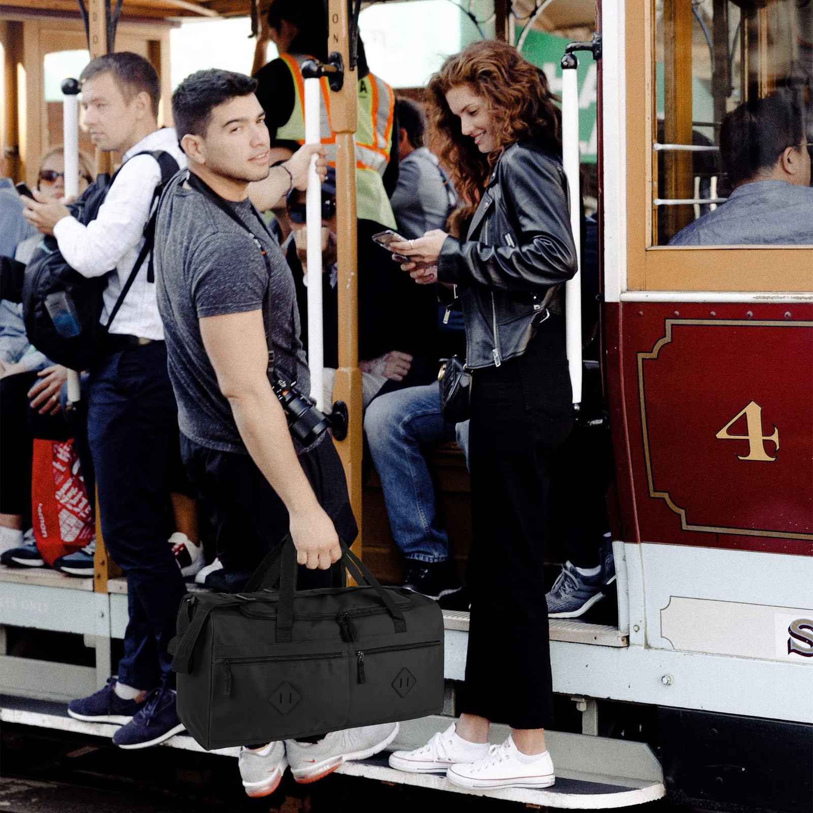 24 Inch 55 Liter Multi Pocket Duffle Bags for Men Women For Traveling, the G…