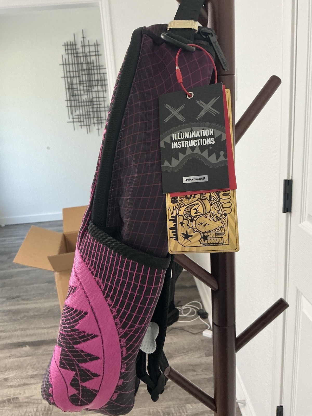 Sprayground Vaporwave Fiber Optic Backpack Limited Edition 2026 Authentic