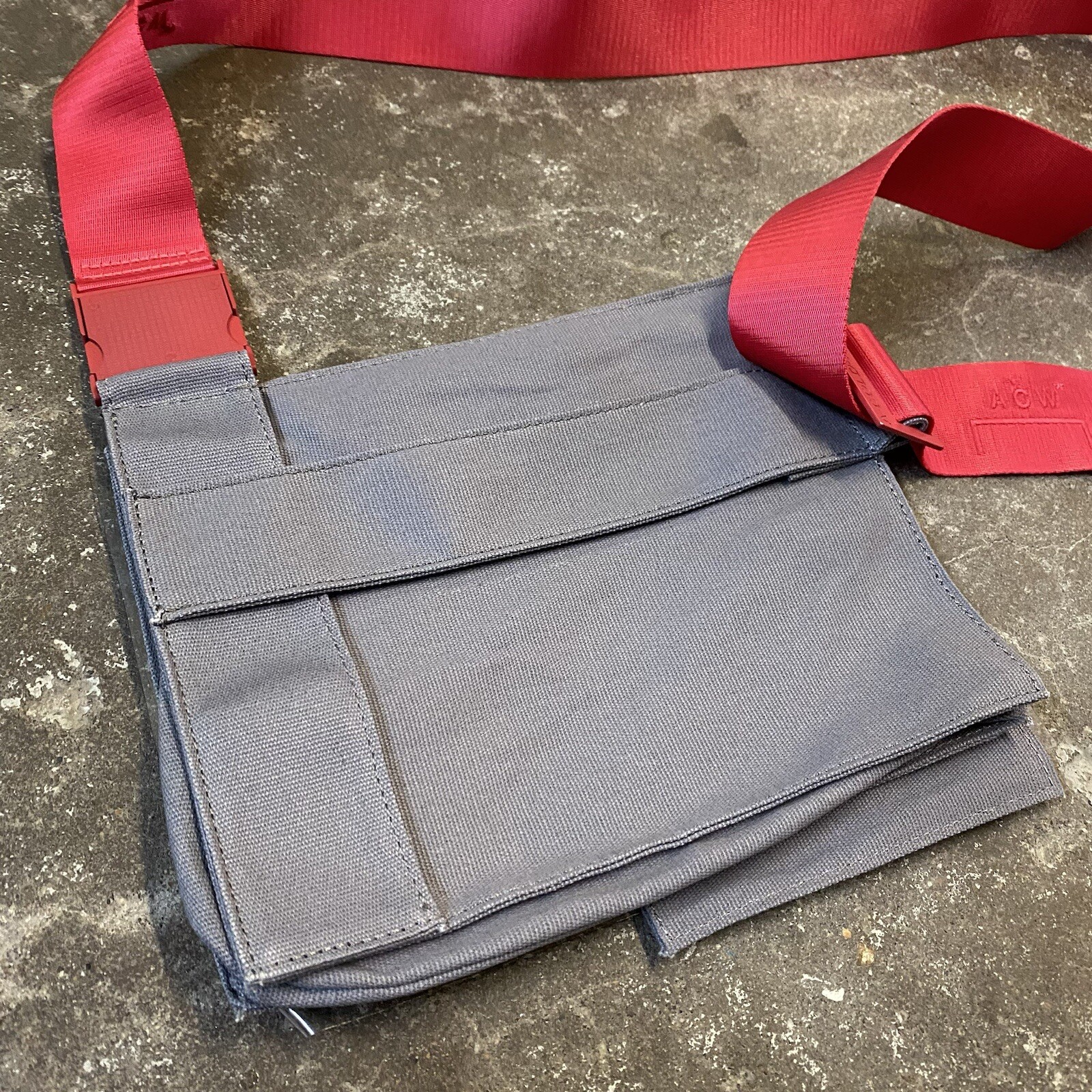 A Cold Wall Utility Shoulder Waist Bag Snap Closure Canvas Streetwear Adjustable