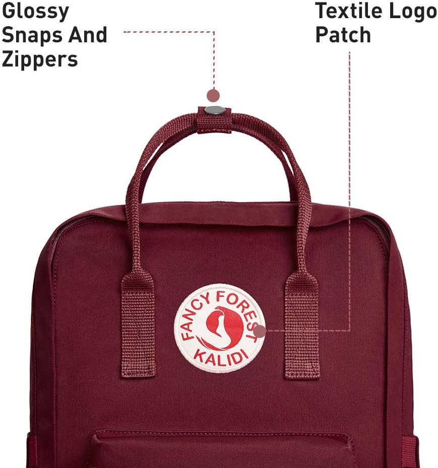 Casual Laptop Backpack 15 Inches Classic Camping Rucksack Travel Outdoor Square