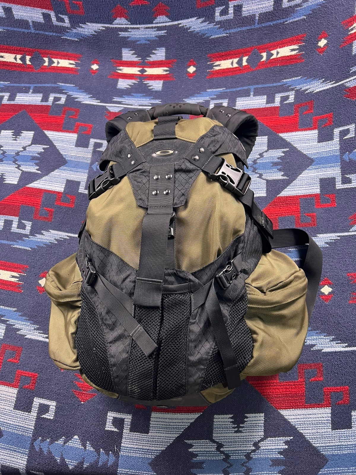 Vtg Oakley Icon Backpack Tactical 90s Y2K USA Software Carry On Olive 2.0 3.0