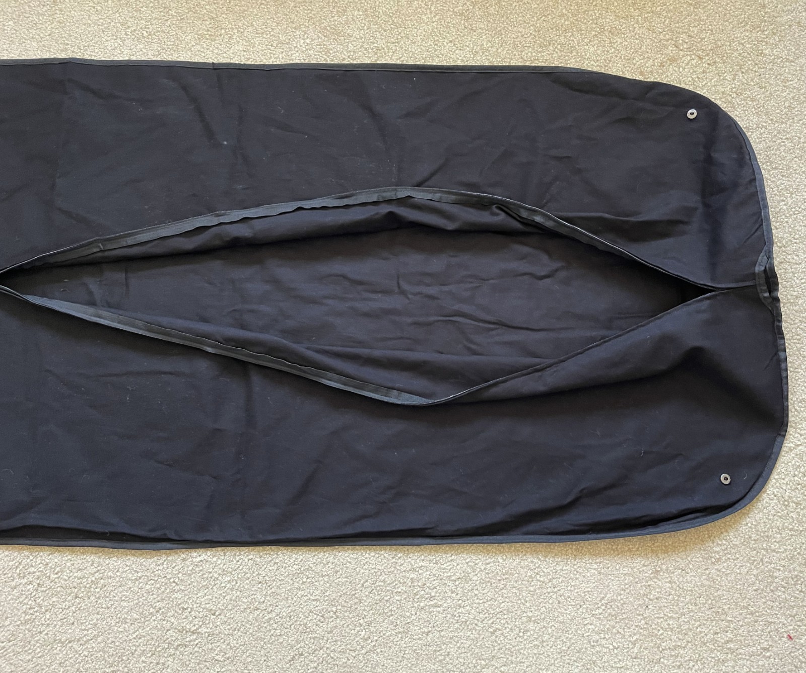Authentic LOEWE 60×26 Zip Up Cotton Canvas Trip Travel Garment Bag Ship Fast