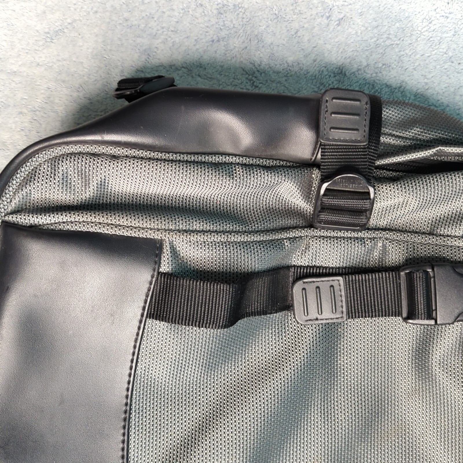 TUMI T2 Black Gray Ballistic Nylon Backpack