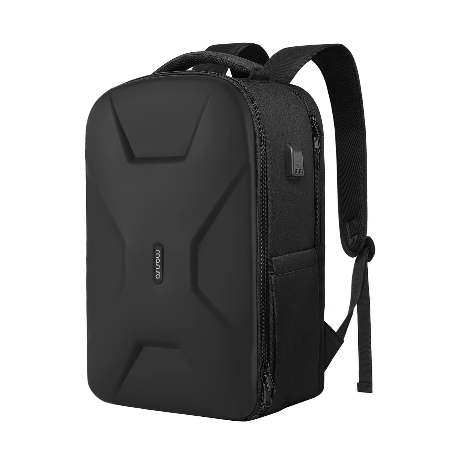 Mochila De 35L Con Carcasa Rigida Antirrobo Y Puerto De Carga USB