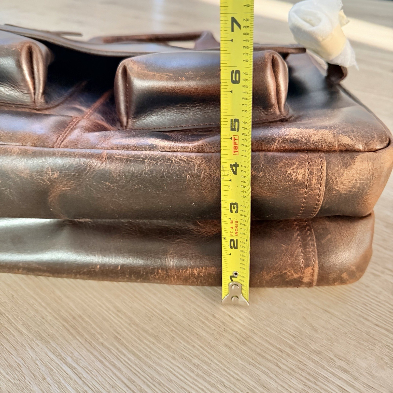Kodiak Leather Co Tony Finau TF Logo Pilot Bag Briefcase Messenger Rare Golf