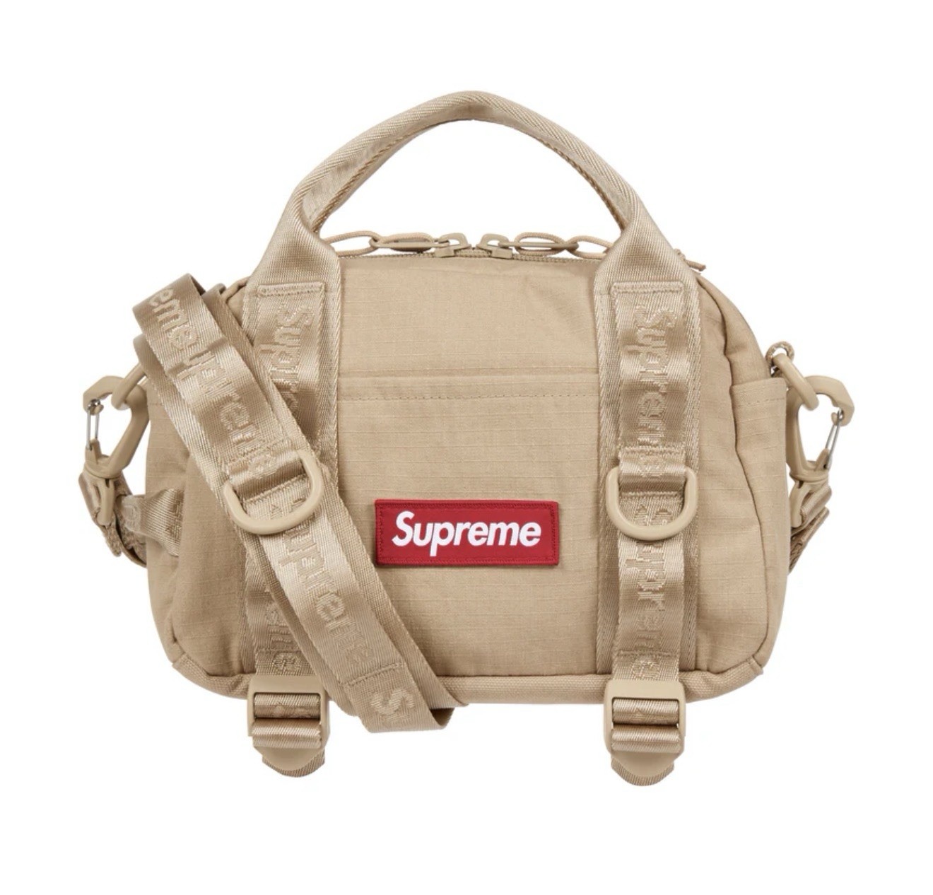 ✅In Hand Supreme SS26 Mini Duffle Bag Tan NIB US Ship