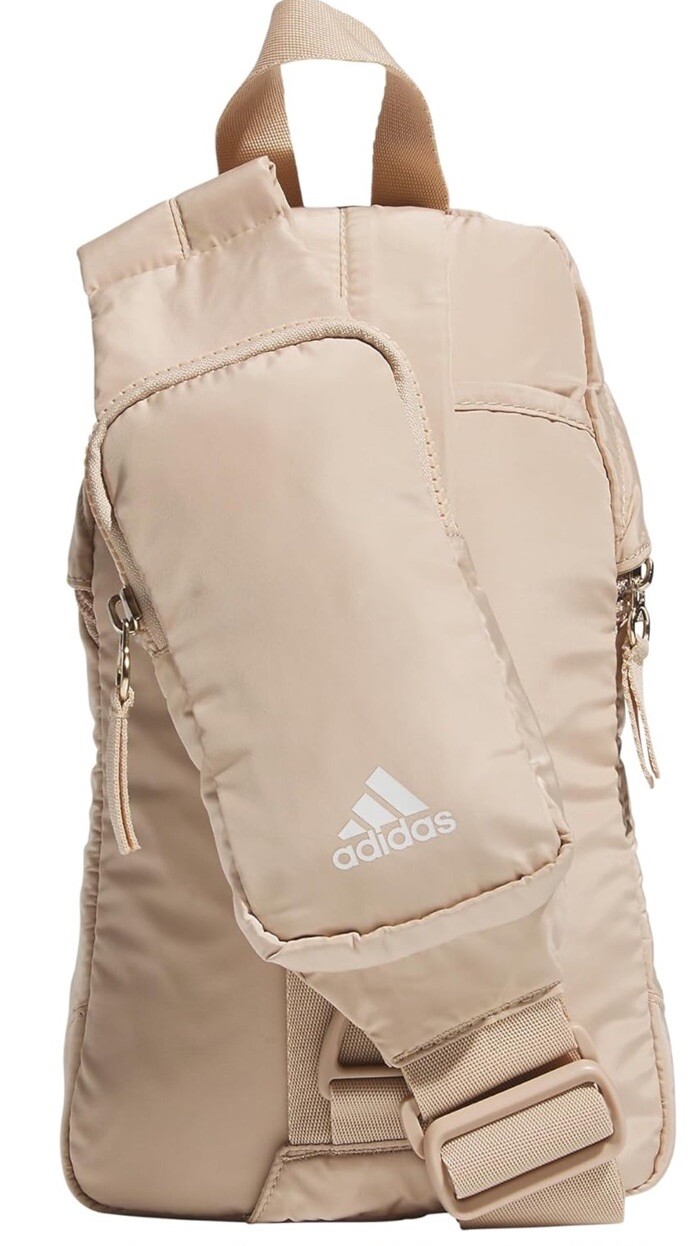 Adidas Essentials 2 Sling Crossbody Bag Beige/Off White NEW