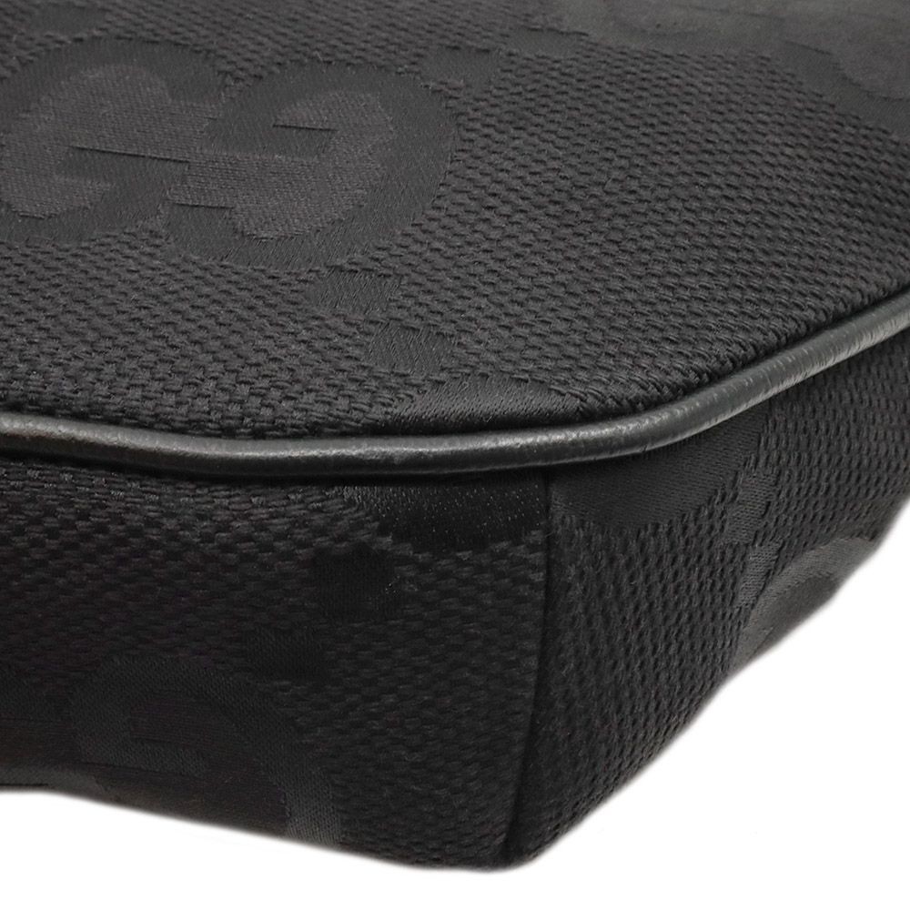 Gucci Black GG Supreme Canvas WEB Strap Jumbo Belt Bag 696031 103751449 [P]