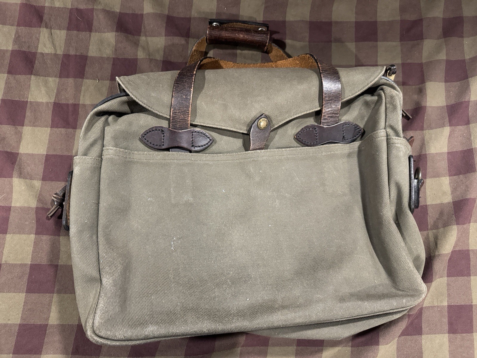 Filson 257 Briefcase – Otter Green – Made in USA – YKK Era