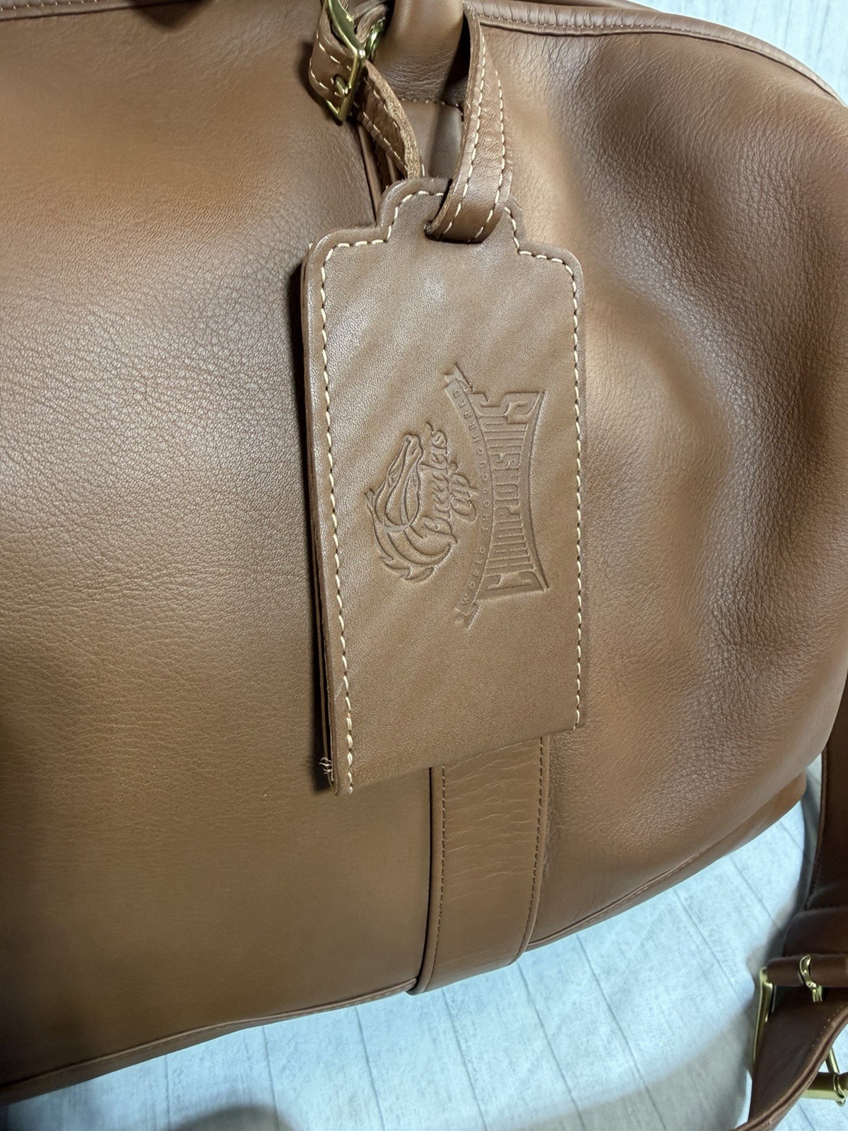 COACH OLD COACH 2-Way Boston Bag Brown Leather Shoulder Duffle Vintage 0502