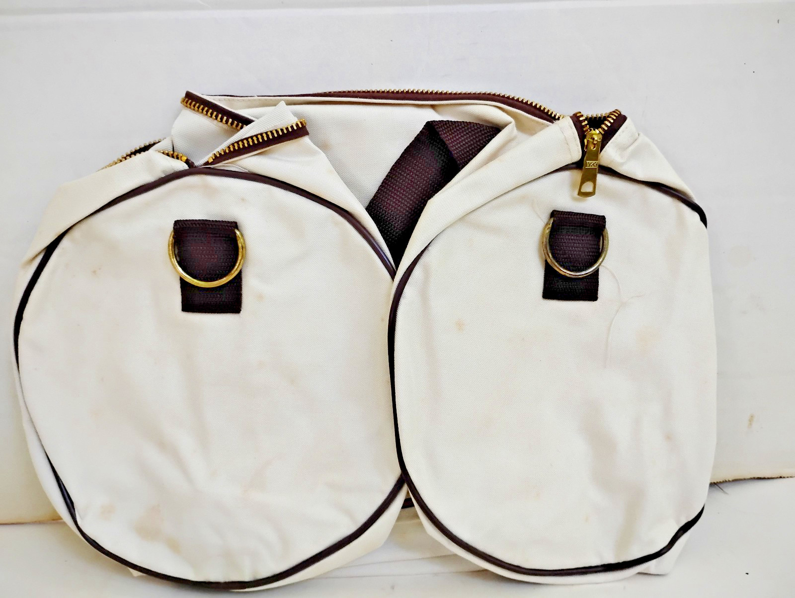 Vinttage Camel Logo White Canvas Duffel Bag RJ Reynolds Promo 1984 #2