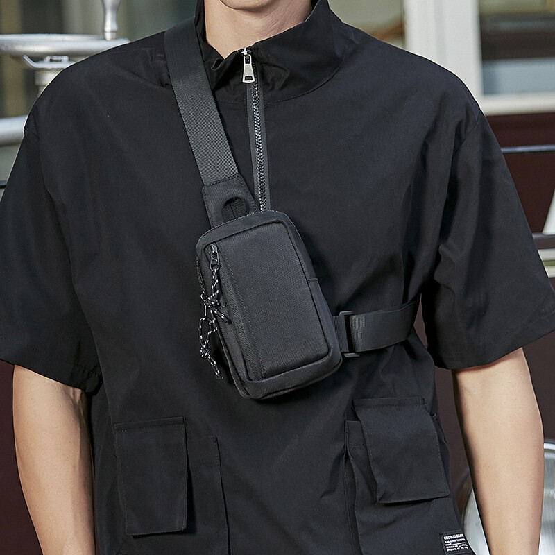 Men’s Shoulder Bag Oxford Cloth Chest Pack Sling Crossbody Casual Backpack
