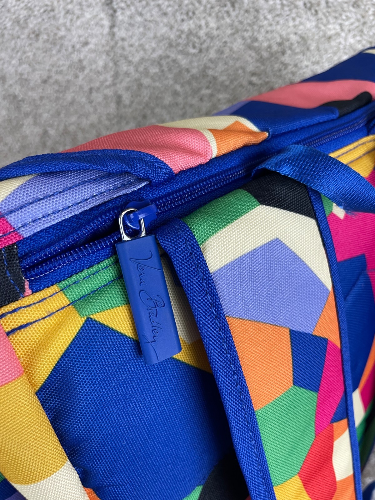 Vera Bradley Backpack Men Lighten Up Drawstring Geometric Multicolor