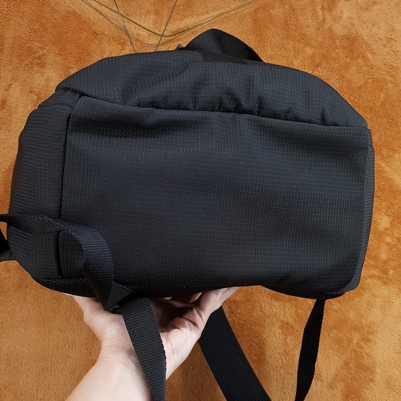 BALENCIAGA Black Unity Backpack Ripstop Fabric Logo Authentic Luxury