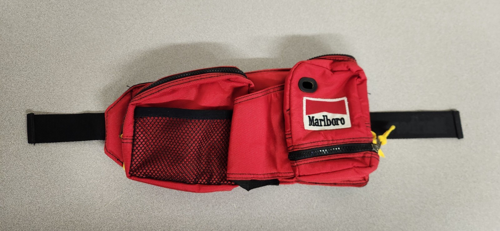 Vintage 90’s Marlboro Adventure Team Red Fanny Pack – Retro Outdoor Waist Bag