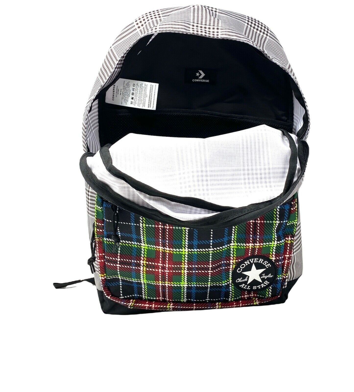 Converse Go 2 Patterned Check Backpack 24 Liter Capacity, 10019901-A01