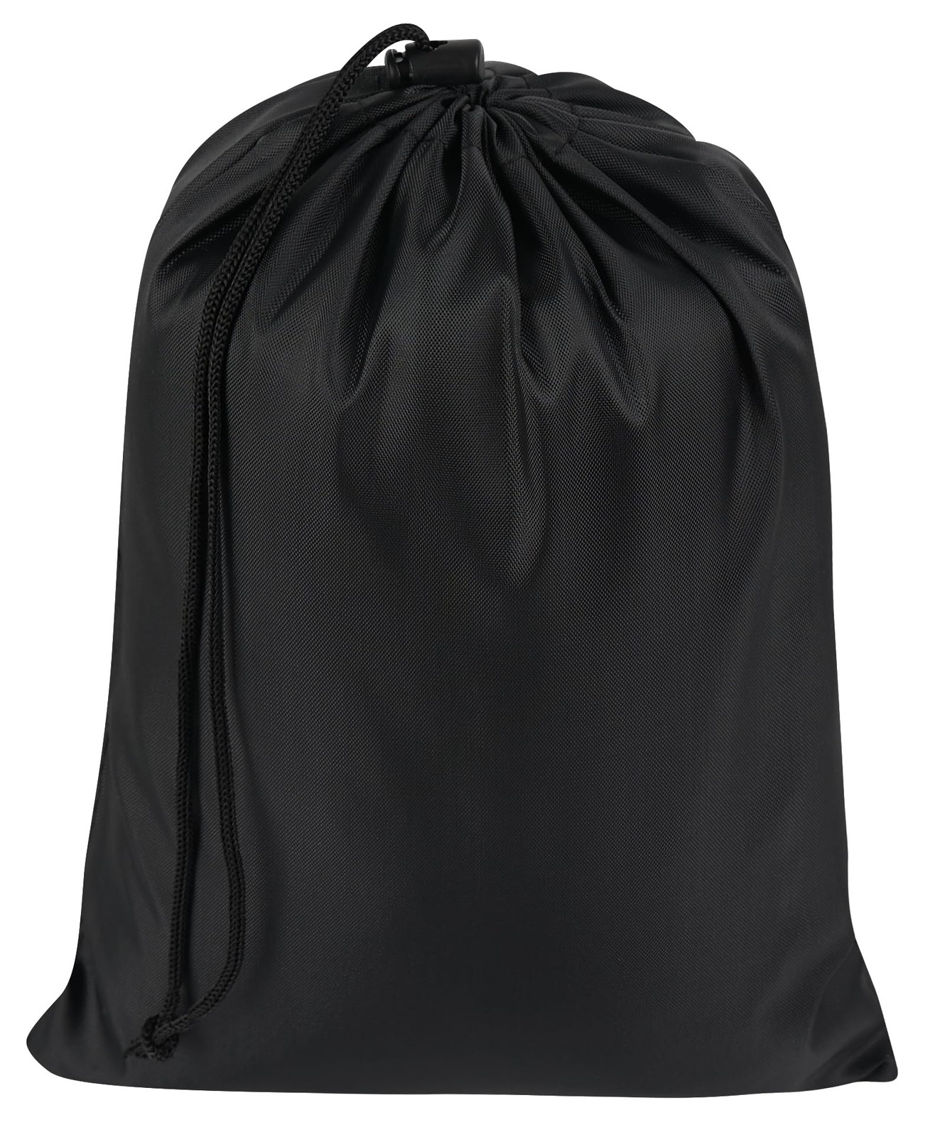 Drawstring Bag with Toggle – Nylon Cinch and Ditty Pouch – Six Pack (Black, 8…