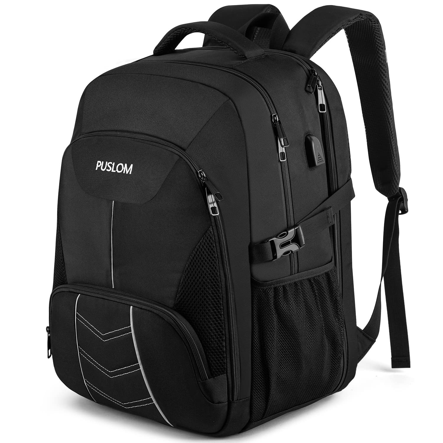 Extra Large 55L Travel Laptop Backpack, USB Charging, TSA Approved, Heavy Duty C