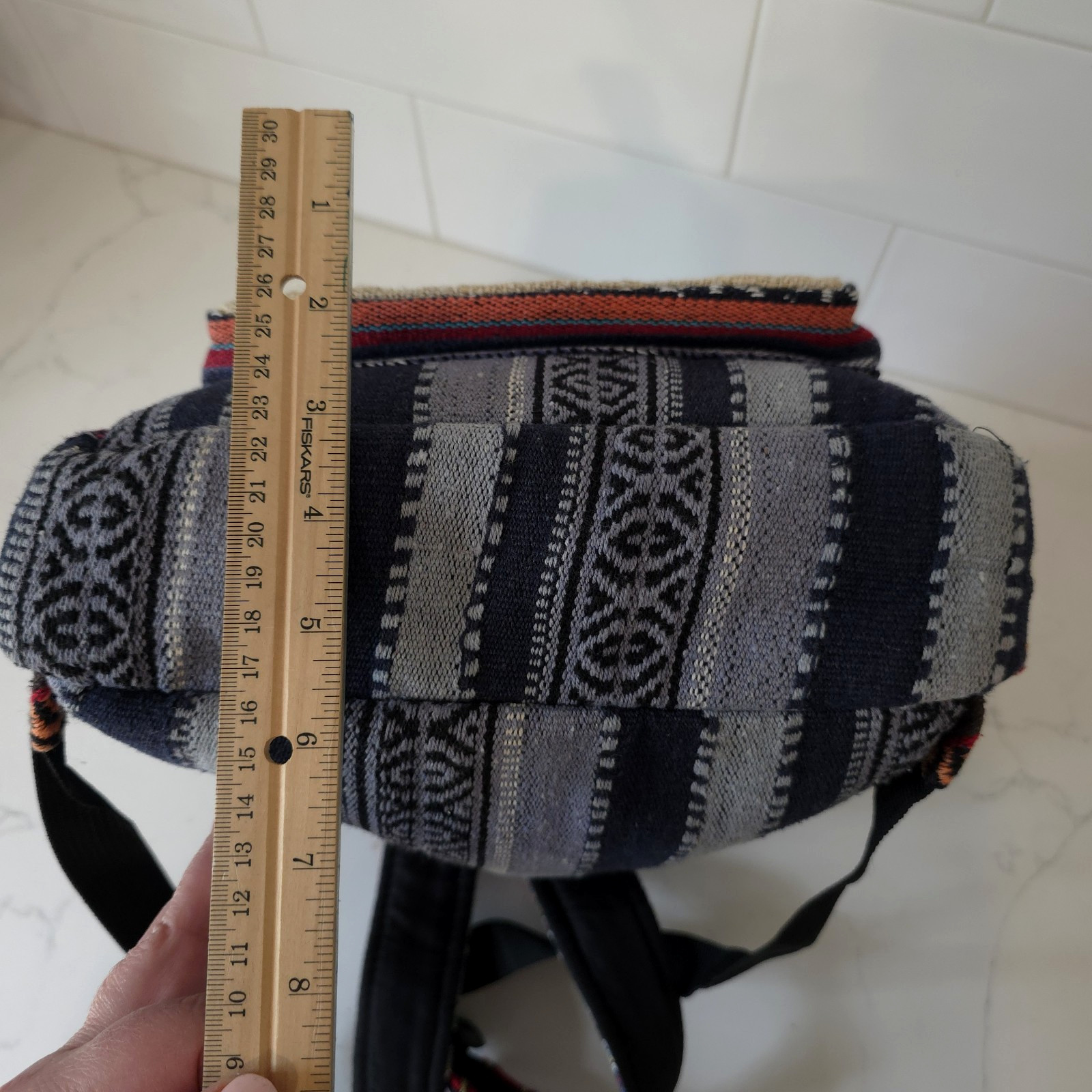 Himalayan Hemp THC Free Backpack Chief Cotton Handmade In Nepal Hippie Unisex