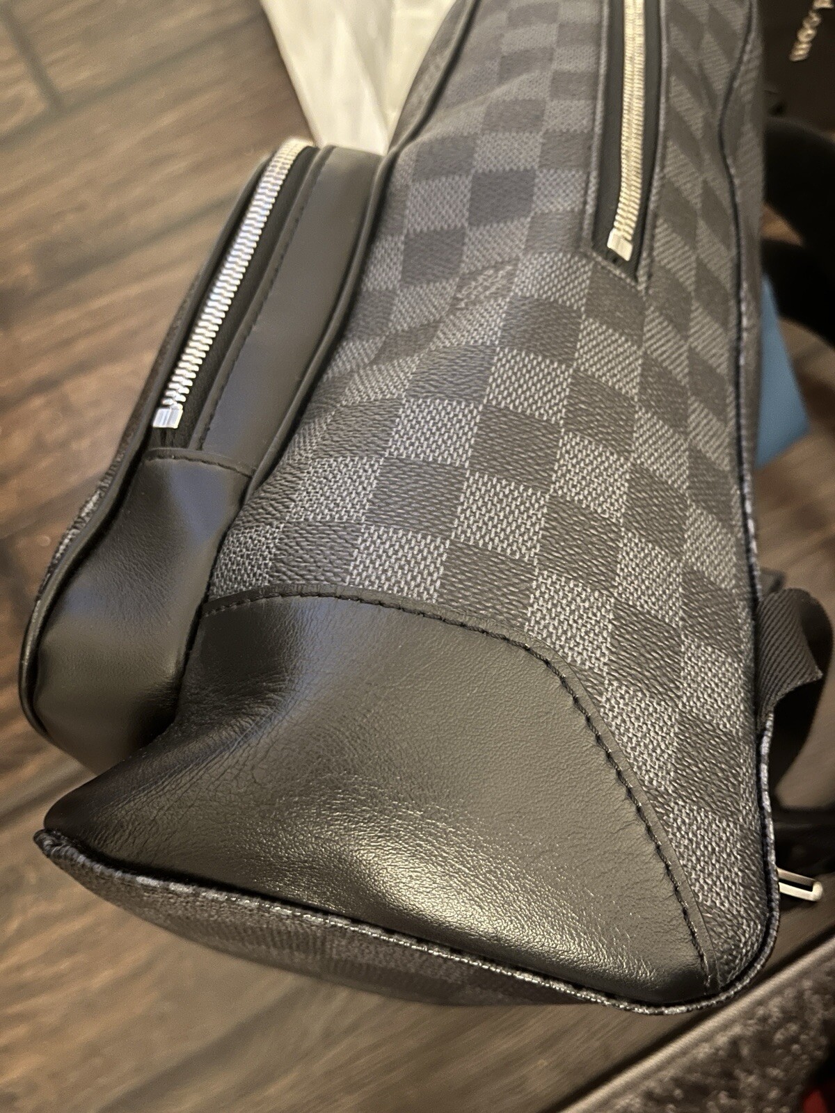 Louis Vuitton Campus Backpack Limited Edition Damier Graphite 3D Black N50009