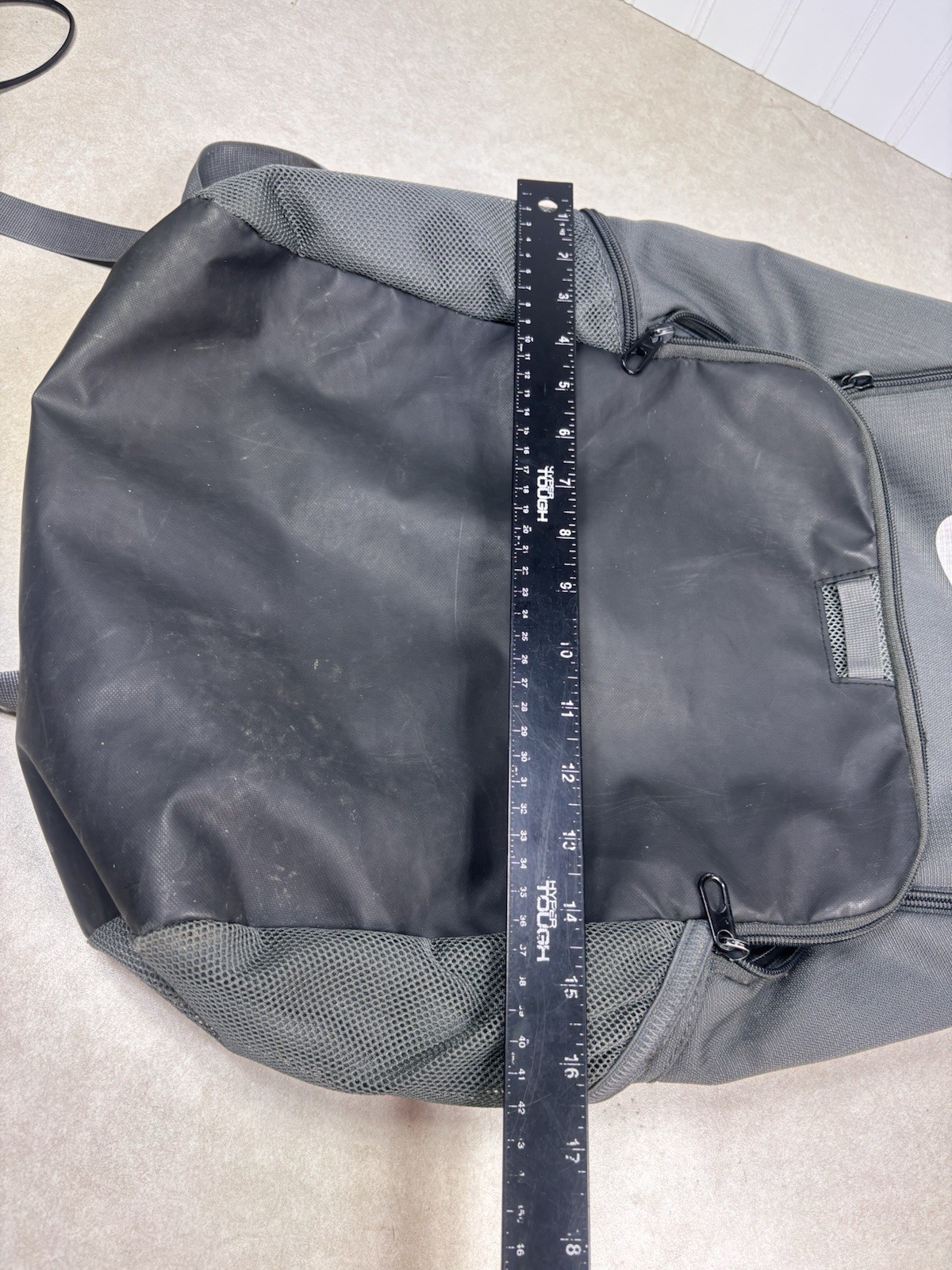 Nike Brasilia 9.5 Training Backpack Grey Book Sports Overnight Swoosh Bag