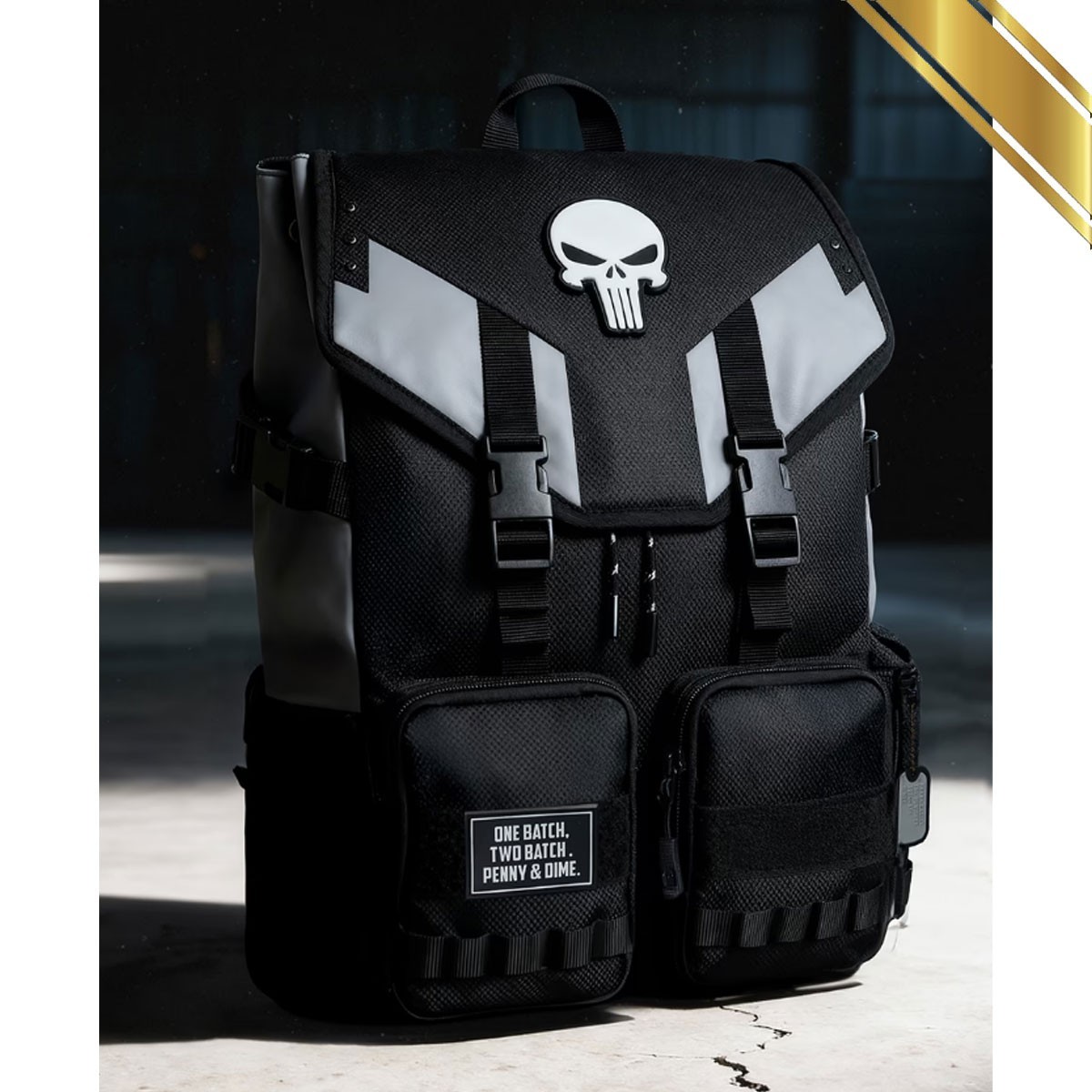 Marvel Punisher Tactical Gear Backpack Limited Edition Black – Official Licensed