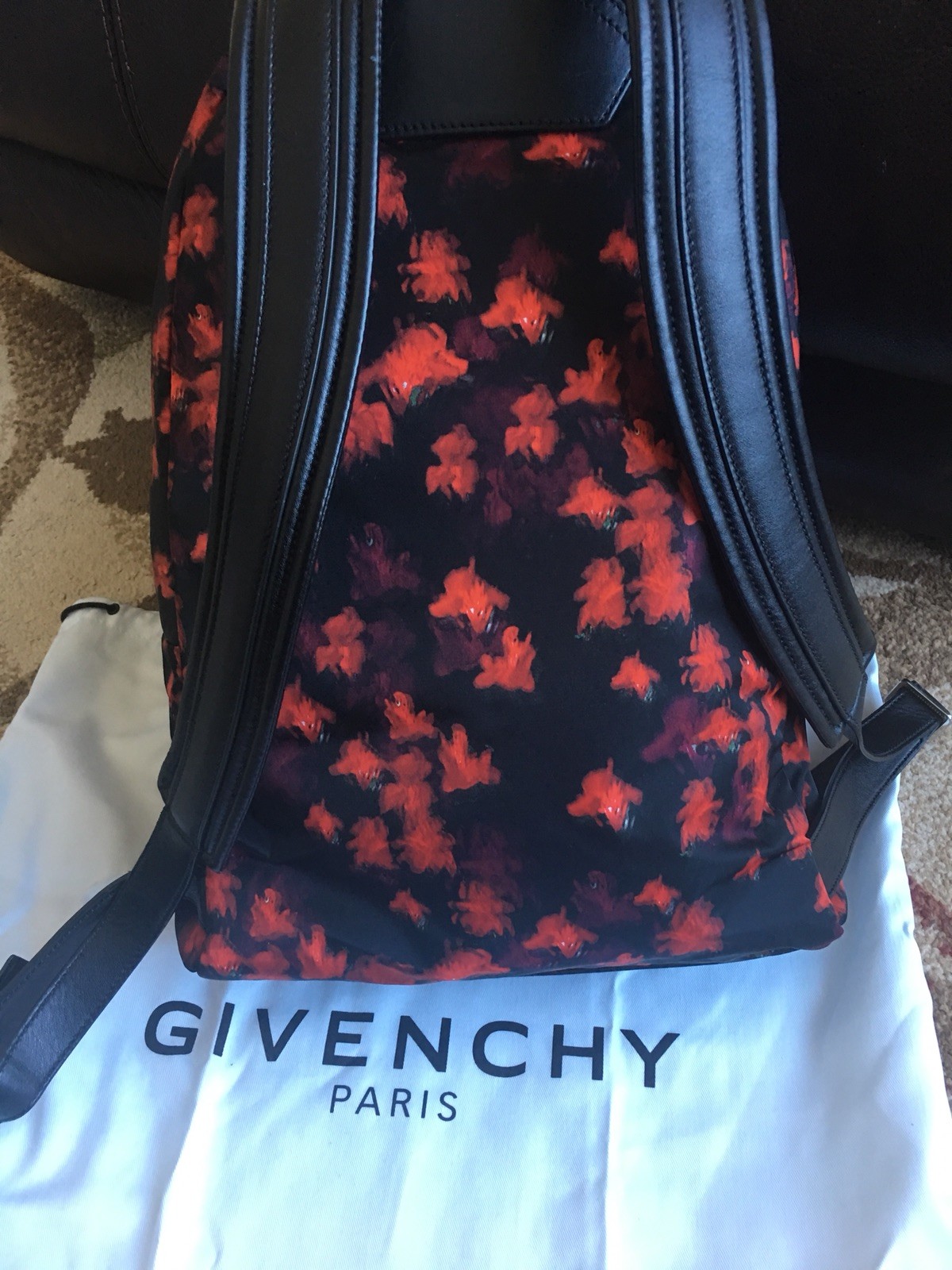 GIVENCHY Authentic Fall Floral Pattern Backpack Fall 2018 MSRP 1450$