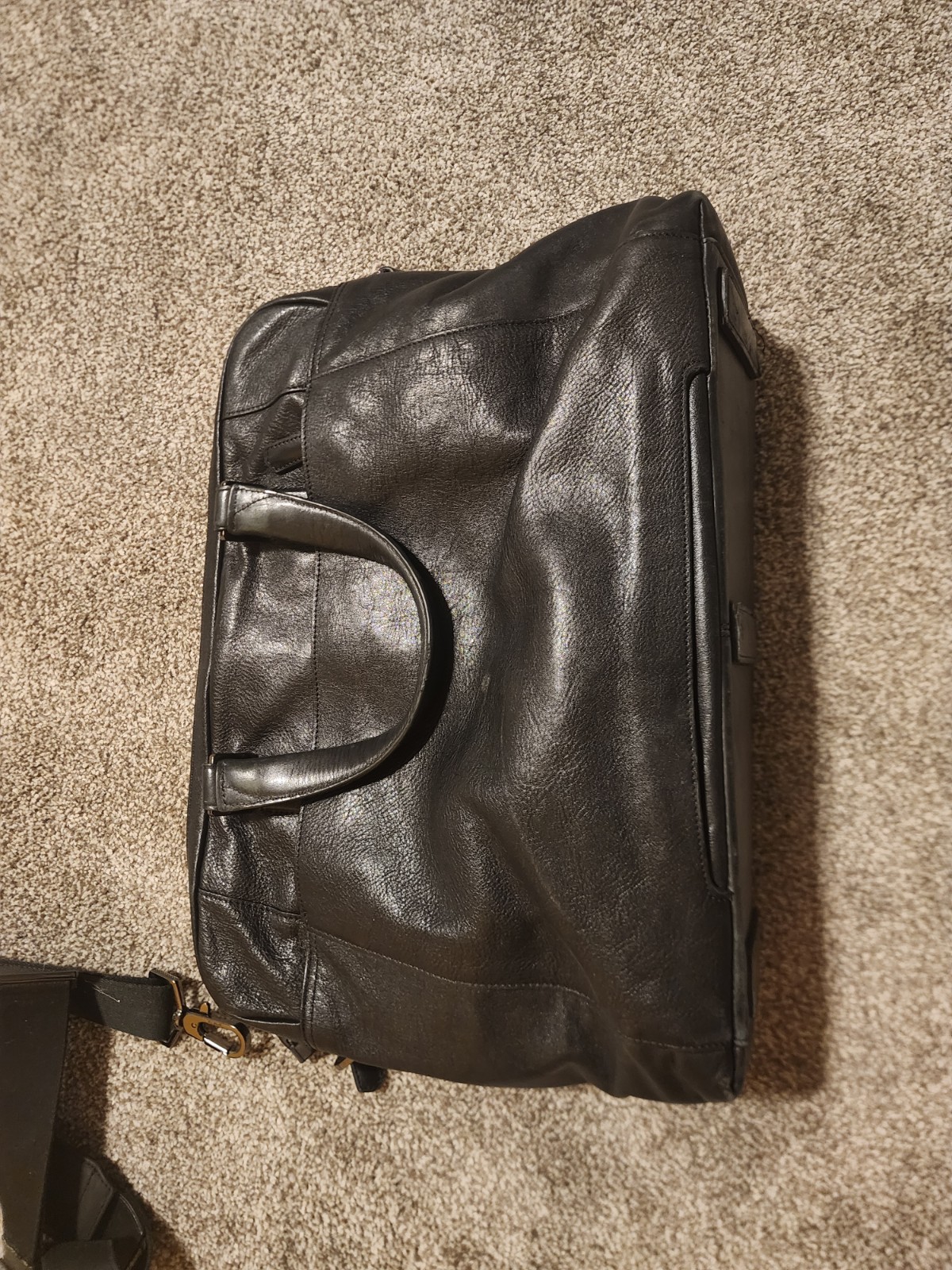 Tumi Beacon Hill Lawyers Briefcase Leather Laptop Bag Black 68560D