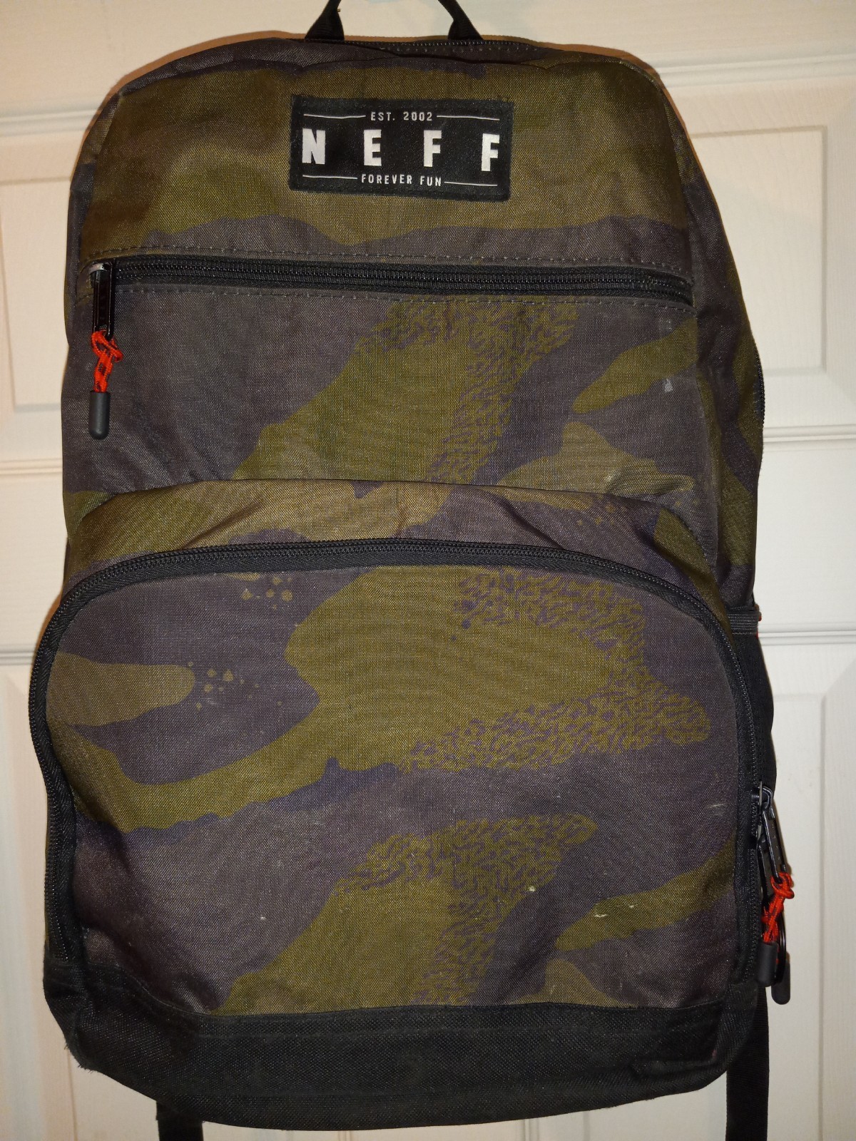 Neff Structure 18″ Backpack Camouflage Black Green With Laptop Sleeve School