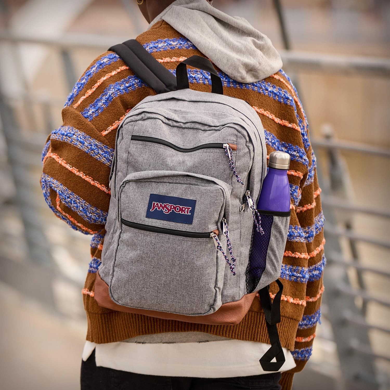 JanSport Cool Backpack, with 15-inch Laptop Sleeve – Large One Size, Black