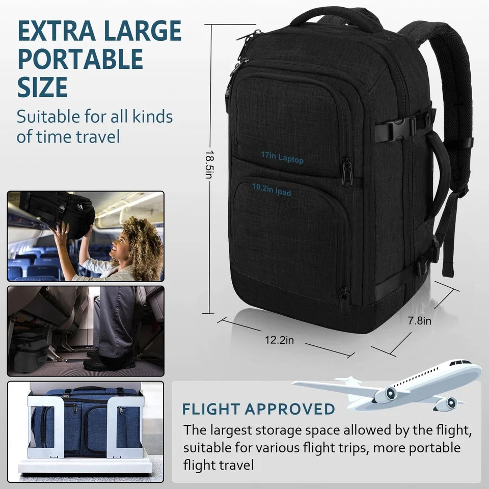 Dinictis Travel Backpack Carry on Flight Approved, Backpack Suitcase for Trav…