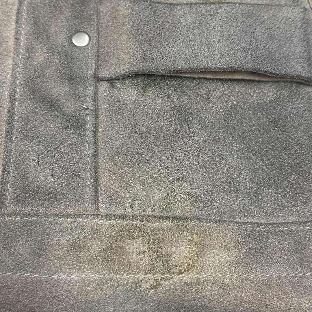 SEVEN BY COW TOTE BAG Suede Split Leather Gray – Used MESC-0