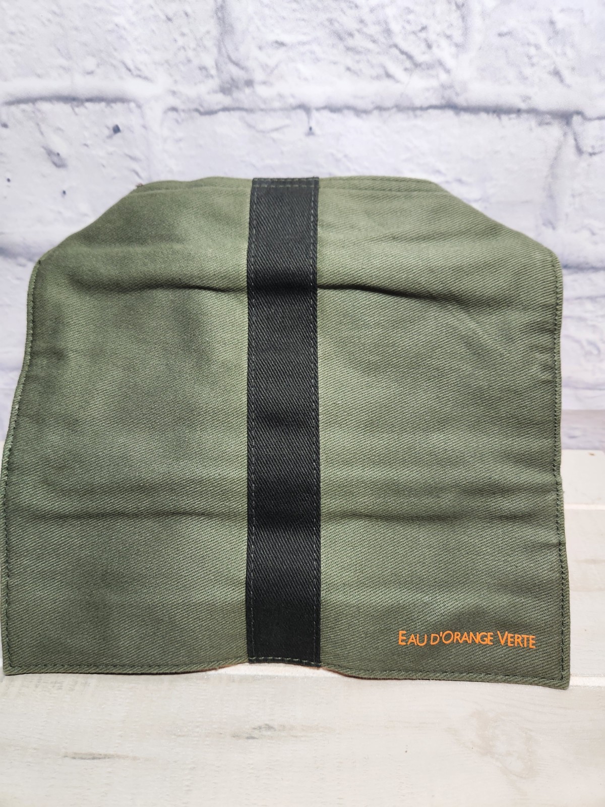 Hermes Eau De Orange Verte Mens Toiletry Travel Bag VTG? Luxury Brand EUC Green