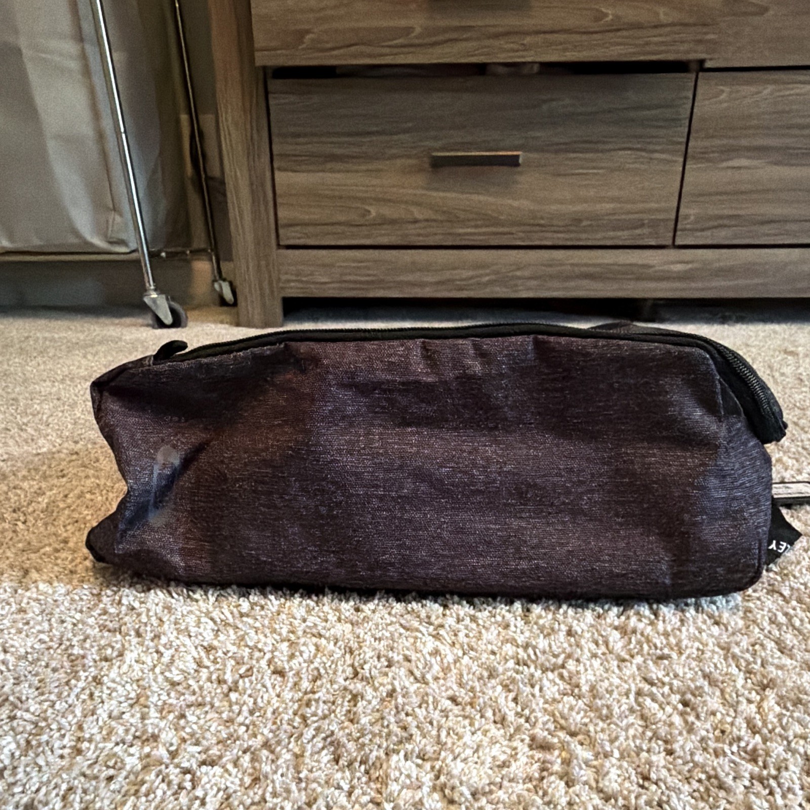 Oakley Shoe Bag Black Heather Solid Zip Closure Unisex Adults