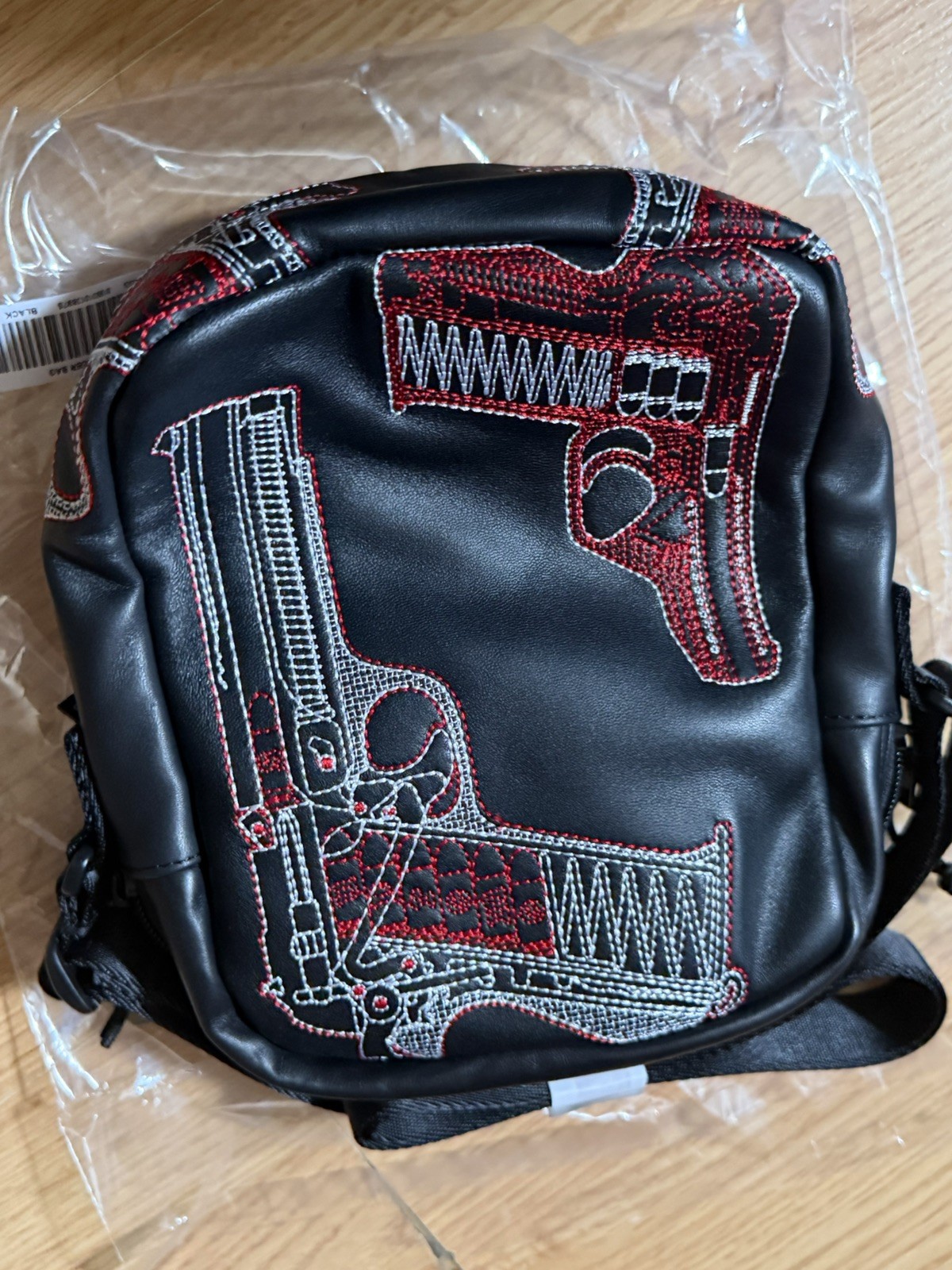 Supreme Guns Leather Shoulder Bag SS26