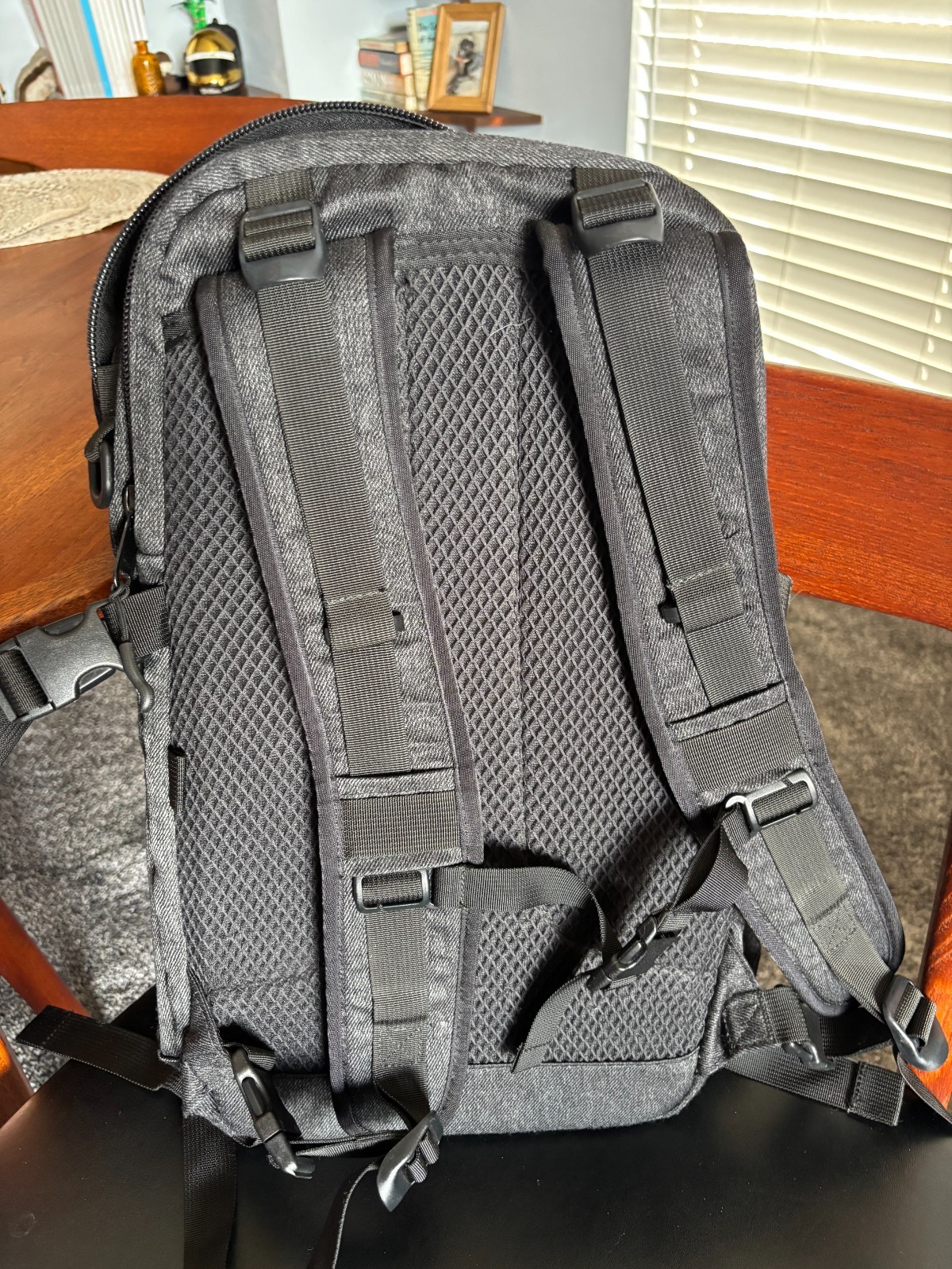 DSPTCH Black/Grey Heather Daypack Backpack Laptop Gym