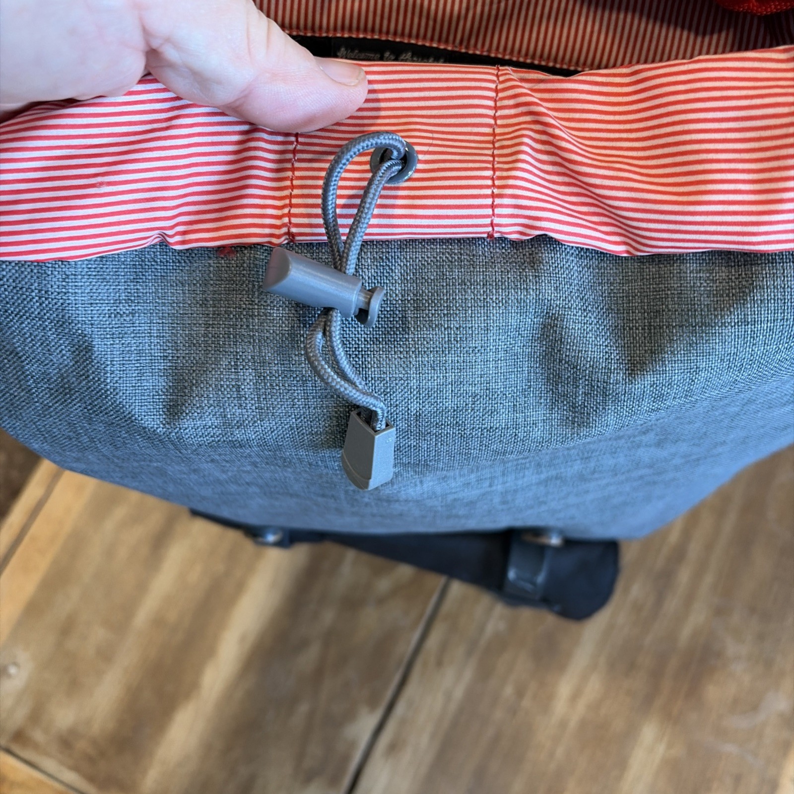 Herschel Supply Co Little America Backpack Gray Top Loading Back