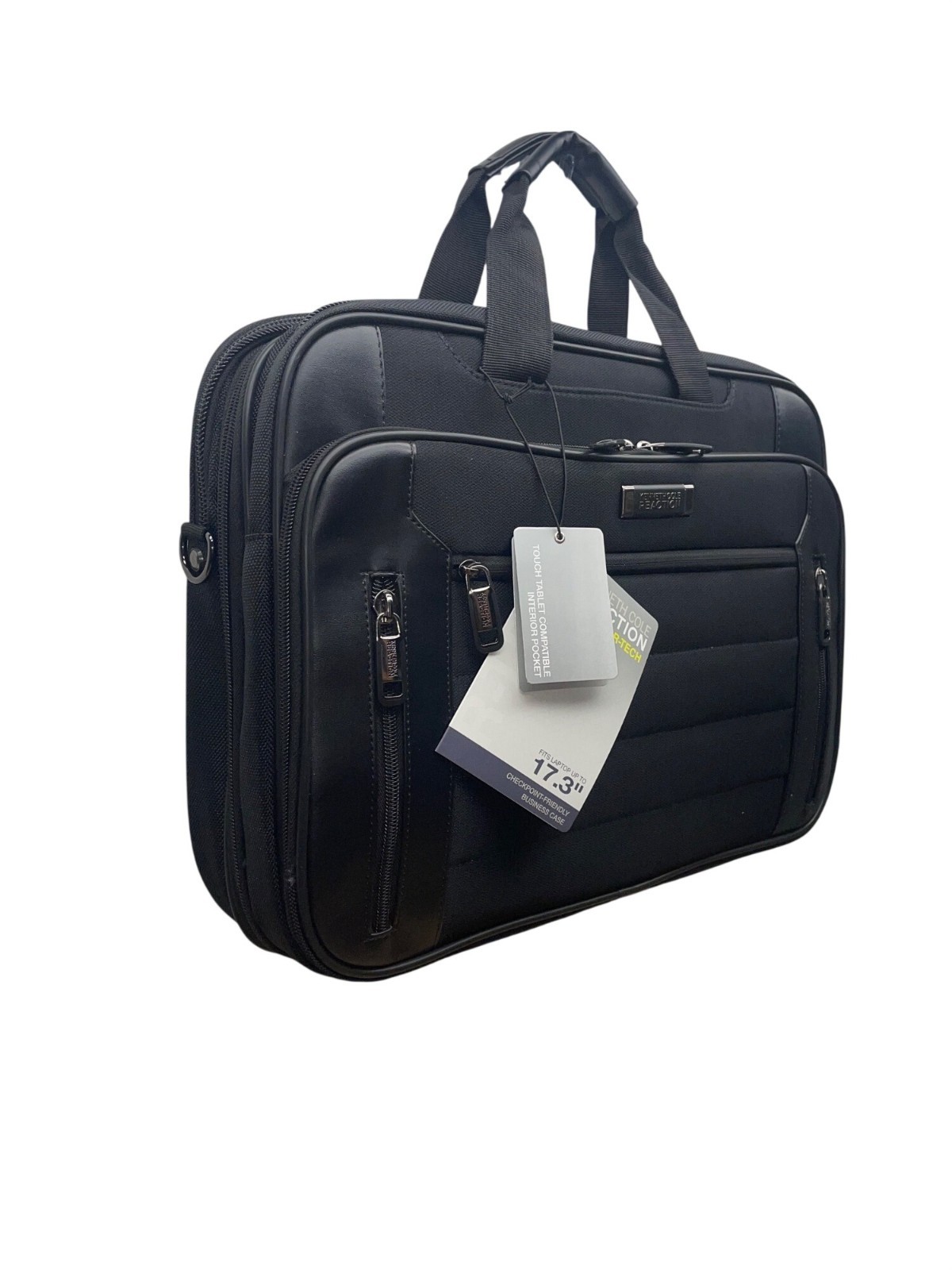 Kenneth Cole Reaction Men’s Black Nylon R-Tech 17.3” Laptop Business Case