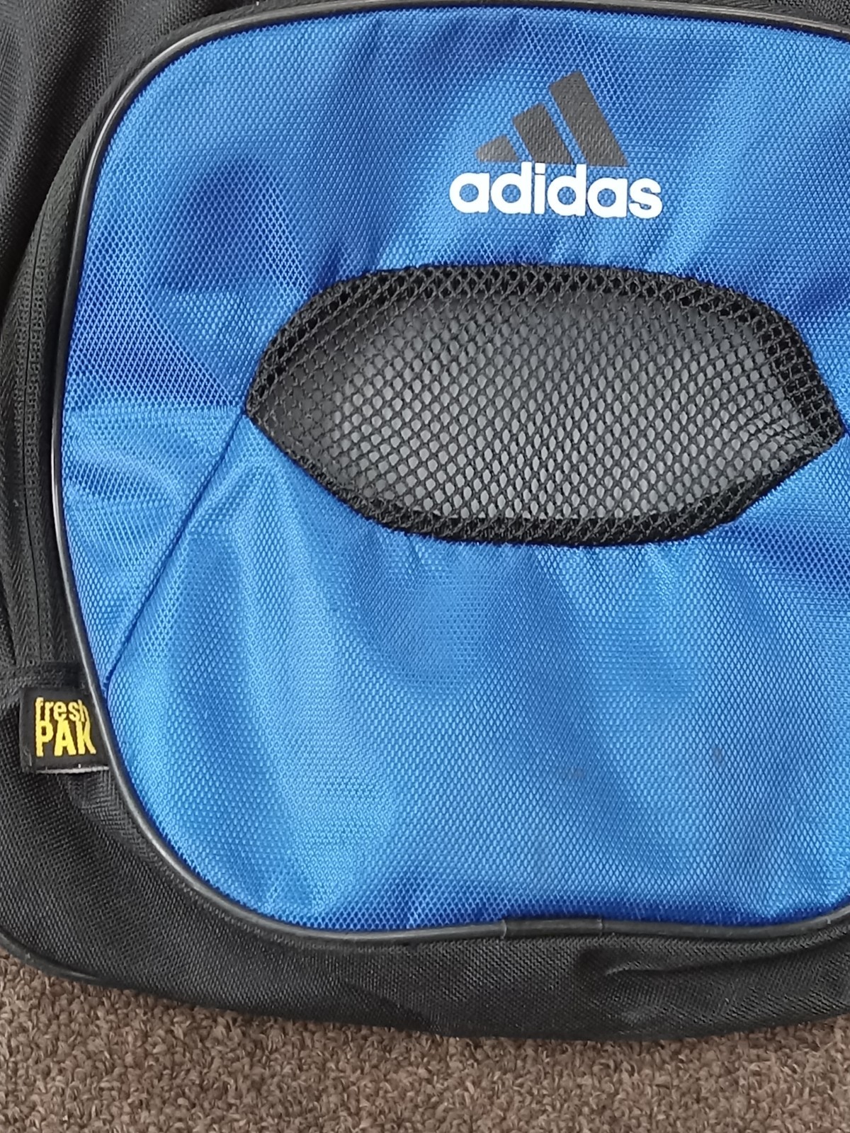 Adidas Blue Fresh pak Load Spring Backpack Book Bag Large School black/blue