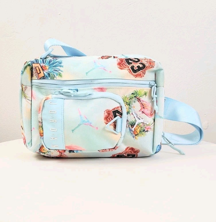 NEW! Air Jordan Collectors Crossbody Bag Flamingo Sling Bag 23 Cordura Travel